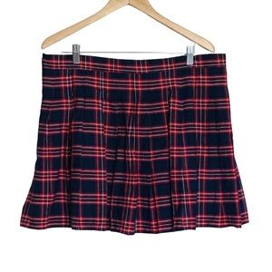 Wildcat Plaid Pleated Skirt Sz 2X
